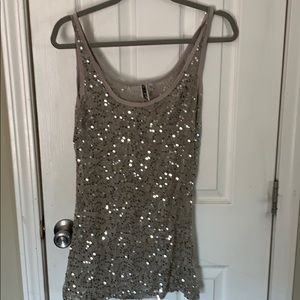 BKE sequin tank top